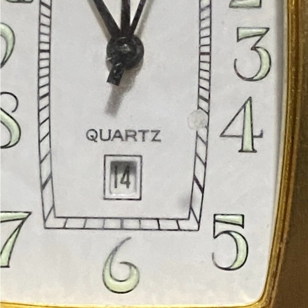 Geoffrey Beene Gold Tone Rectangular Watch - Picture 10 of 10